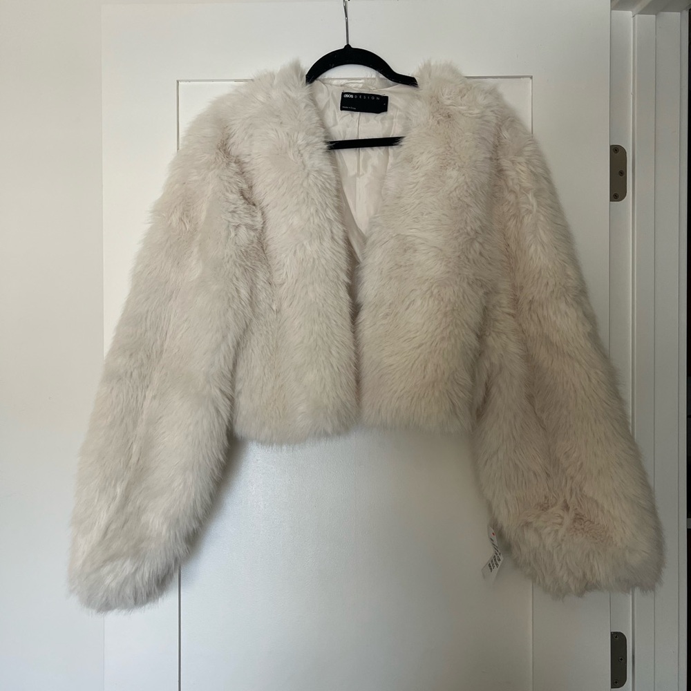 ASOS Cream Teddy Jacket